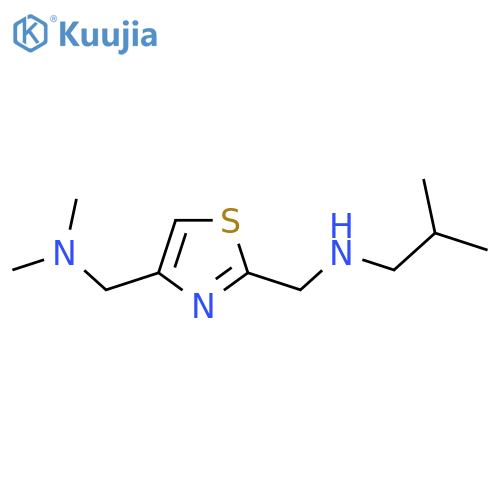 n-((4-((Dimethylamino)methyl)thiazol-2-yl)methyl)-2-methylpropan-1-amine structure