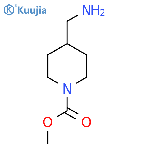 Methyl 4-(aminomethyl)piperidine-1-carboxylate structure