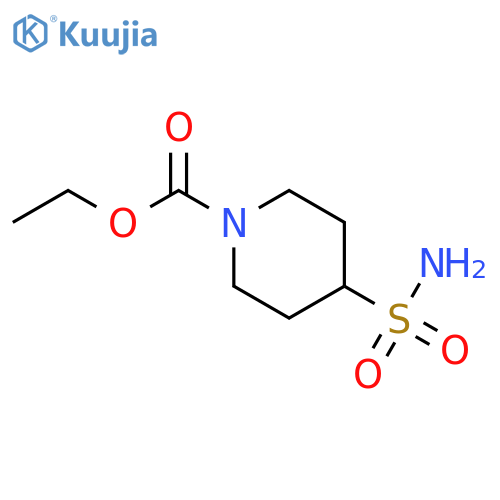 ethyl 4-sulfamoylpiperidine-1-carboxylate structure
