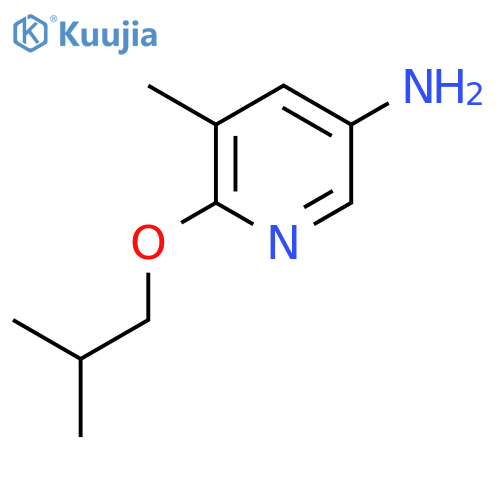 5-methyl-6-(2-methylpropoxy)pyridin-3-amine structure
