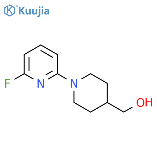 [1-(6-fluoropyridin-2-yl)piperidin-4-yl]methanol structure