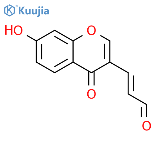 2-Propenal, 3-(7-hydroxy-4-oxo-4H-1-benzopyran-3-yl)-, (E)- structure