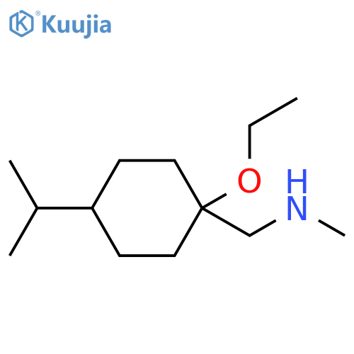 {1-ethoxy-4-(propan-2-yl)cyclohexylmethyl}(methyl)amine structure