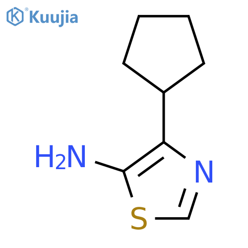 4-cyclopentyl-1,3-thiazol-5-amine structure