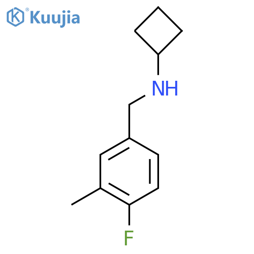 N-(4-Fluoro-3-methylphenyl)methylcyclobutanamine structure