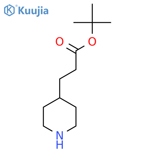 Tert-butyl 3-(piperidin-4-yl)propanoate structure