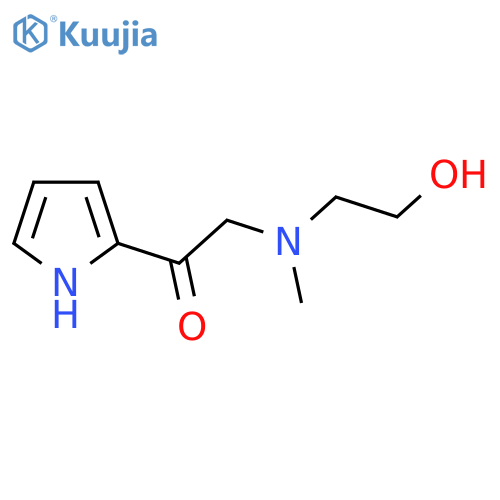 2-[(2-Hydroxy-ethyl)-methyl-amino]-1-(1H-pyrrol-2-yl)-ethanone structure