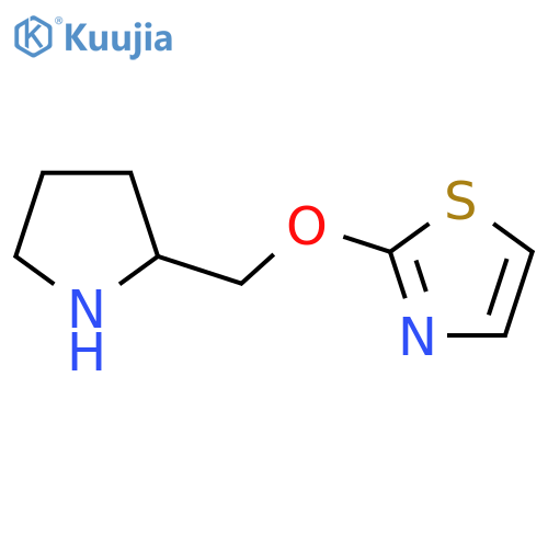2-[(Pyrrolidin-2-yl)methoxy]-1,3-thiazole structure