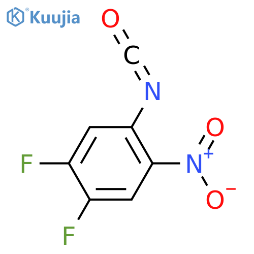 1,2-difluoro-4-isocyanato-5-nitrobenzene structure