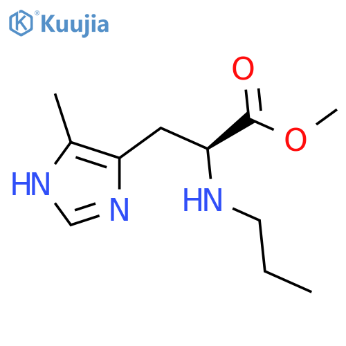 methyl 3-(2-methyl-1H-imidazol-1-yl)-2-(propylamino)propanoate structure