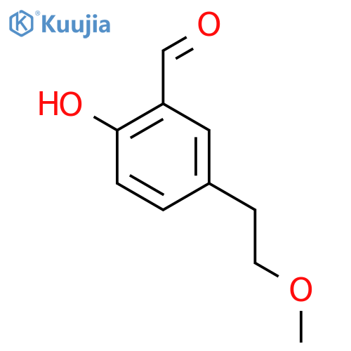 2-Hydroxy-5-(2-methoxyethyl)benzaldehyde structure