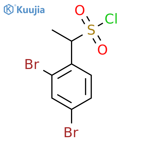 1-(2,4-Dibromophenyl)ethanesulfonyl chloride structure