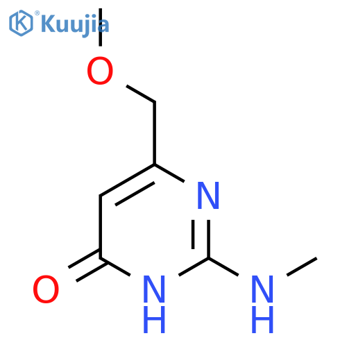 6-(Methoxymethyl)-2-(methylamino)-3,4-dihydropyrimidin-4-one structure