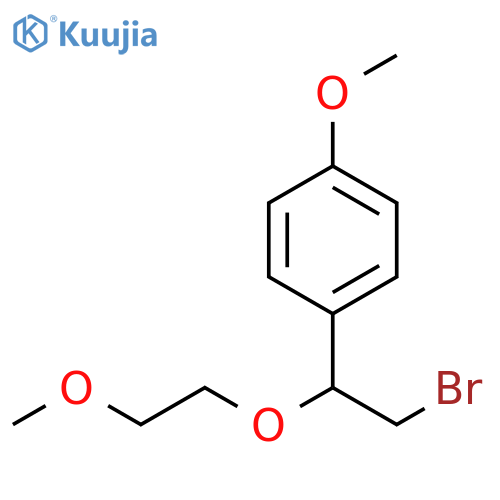 1-2-bromo-1-(2-methoxyethoxy)ethyl-4-methoxybenzene structure