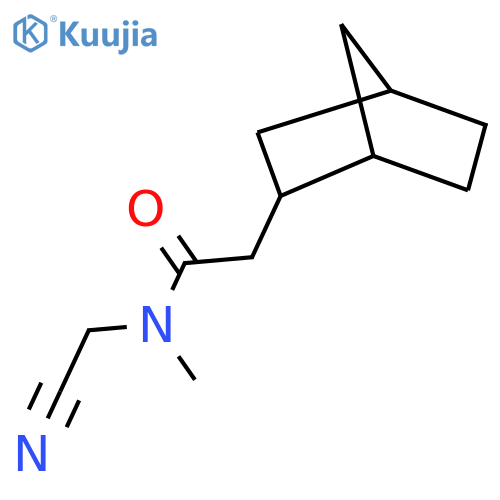 2-{bicyclo2.2.1heptan-2-yl}-N-(cyanomethyl)-N-methylacetamide structure
