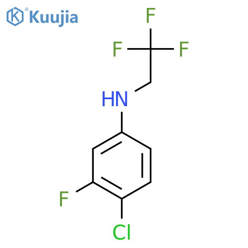 4-Chloro-3-fluoro-n-(2,2,2-trifluoroethyl)aniline structure