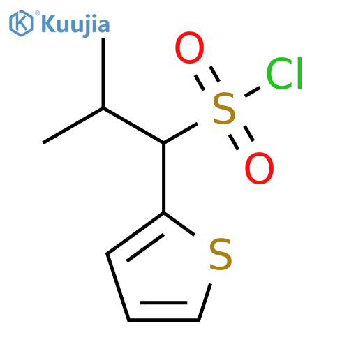 2-Methyl-1-(thiophen-2-yl)propane-1-sulfonyl chloride structure