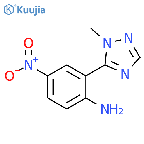 2-(1-methyl-1H-1,2,4-triazol-5-yl)-4-nitroaniline structure