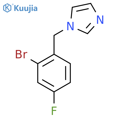 1-(2-Bromo-4-fluorobenzyl)-1H-imidazole structure