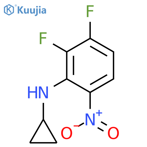 N-Cyclopropyl-2,3-difluoro-6-nitroaniline structure