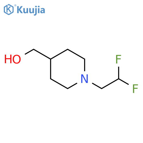 1-(2,2-difluoroethyl)piperidin-4-ylmethanol structure