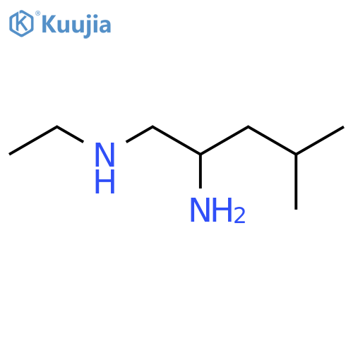 (2-amino-4-methylpentyl)(ethyl)amine structure