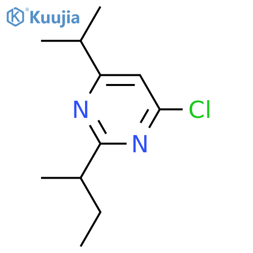 Pyrimidine, 4-chloro-6-(1-methylethyl)-2-(1-methylpropyl)- structure