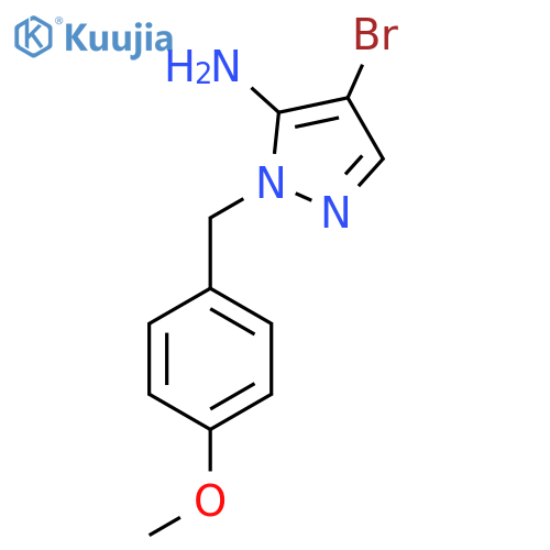 4-Bromo-1-(4-methoxybenzyl)-1H-pyrazol-5-amine structure