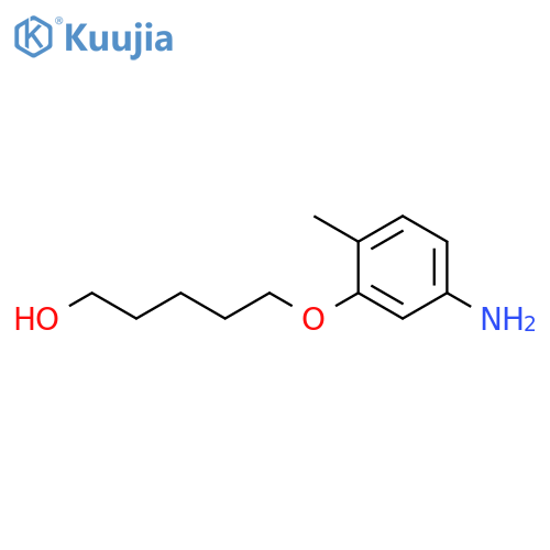 5-(5-amino-2-methylphenoxy)pentan-1-ol structure