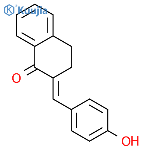1(2H)-Naphthalenone,3,4-dihydro-2-[(4-hydroxyphenyl)methylene]-, (2E)- structure
