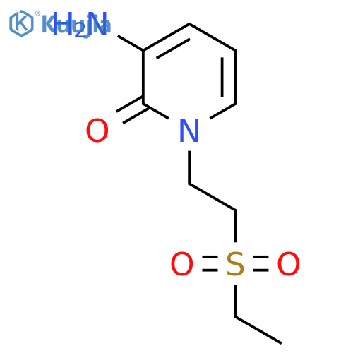 3-amino-1-2-(ethanesulfonyl)ethyl-1,2-dihydropyridin-2-one structure