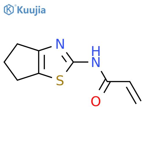 N-{4H,5H,6H-cyclopentad1,3thiazol-2-yl}prop-2-enamide structure