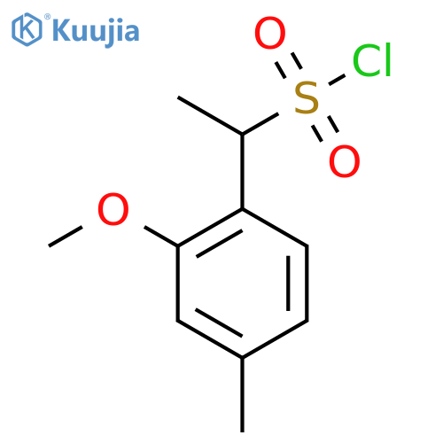 1-(2-Methoxy-4-methylphenyl)ethane-1-sulfonyl chloride structure