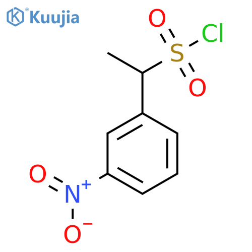 Benzenemethanesulfonyl chloride, α-methyl-3-nitro- structure