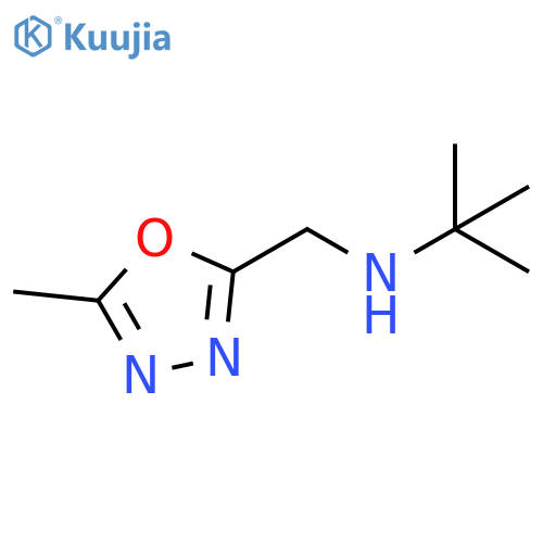 tert-butyl(5-methyl-1,3,4-oxadiazol-2-yl)methylamine structure
