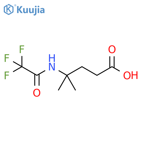 Pentanoic acid, 4-methyl-4-[(2,2,2-trifluoroacetyl)amino]- structure