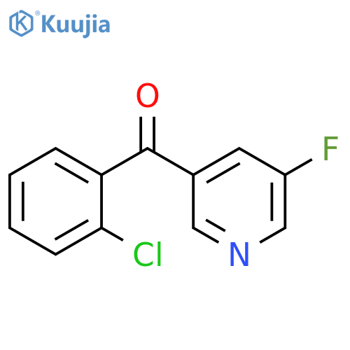 3-(2-Chlorobenzoyl)-5-fluoropyridine structure