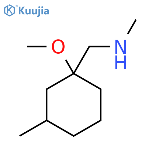 (1-methoxy-3-methylcyclohexyl)methyl(methyl)amine structure