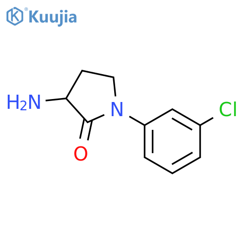 3-amino-1-(3-chlorophenyl)pyrrolidin-2-one structure