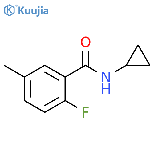 N-cyclopropyl-2-fluoro-5-methylbenzamide structure