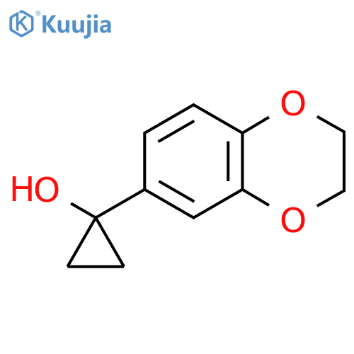 1-(2,3-dihydro-1,4-benzodioxin-6-yl)cyclopropan-1-ol structure