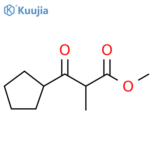 methyl 3-cyclopentyl-2-methyl-3-oxopropanoate structure