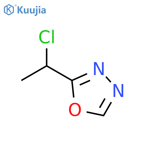 2-(1-chloroethyl)-1,3,4-oxadiazole structure