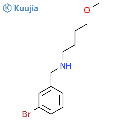(3-bromophenyl)methyl(4-methoxybutyl)amine structure