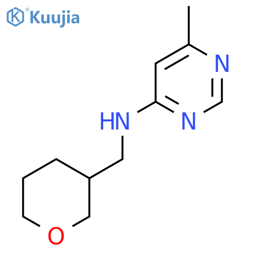 6-methyl-N-(oxan-3-yl)methylpyrimidin-4-amine structure