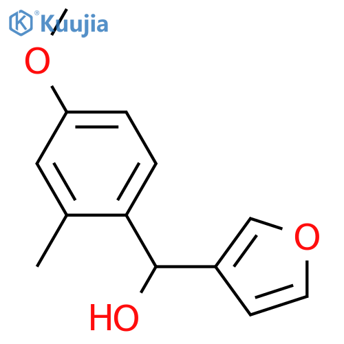 3-Furanmethanol, α-(4-methoxy-2-methylphenyl)- structure