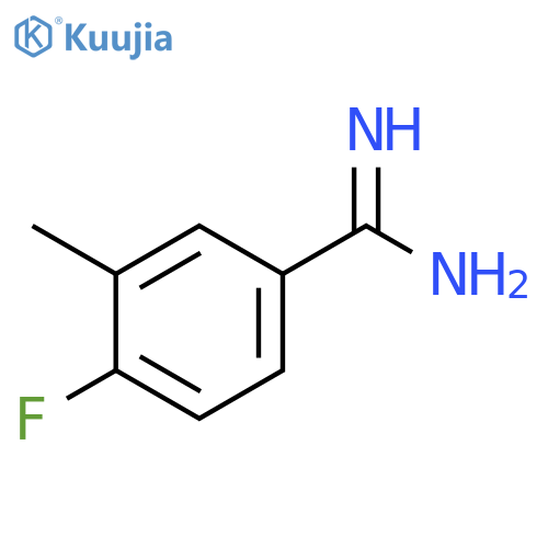 4-fluoro-3-methylbenzimidamide structure