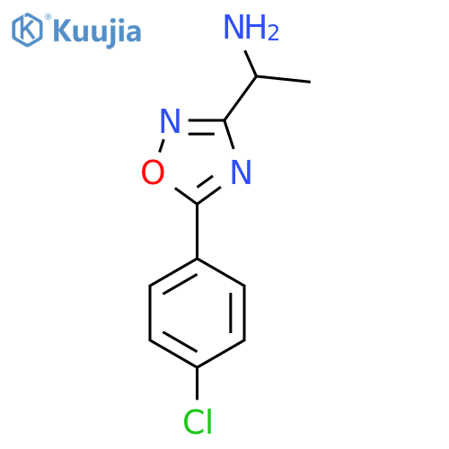 1-5-(4-chlorophenyl)-1,2,4-oxadiazol-3-ylethan-1-amine structure