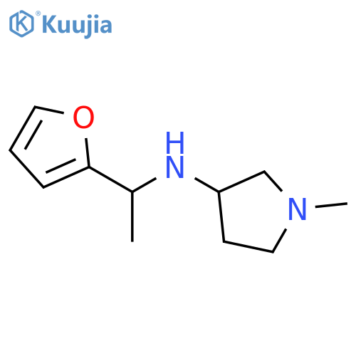 N-[1-(furan-2-yl)ethyl]-1-methylpyrrolidin-3-amine structure
