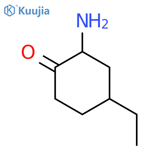 2-Amino-4-ethylcyclohexan-1-one structure